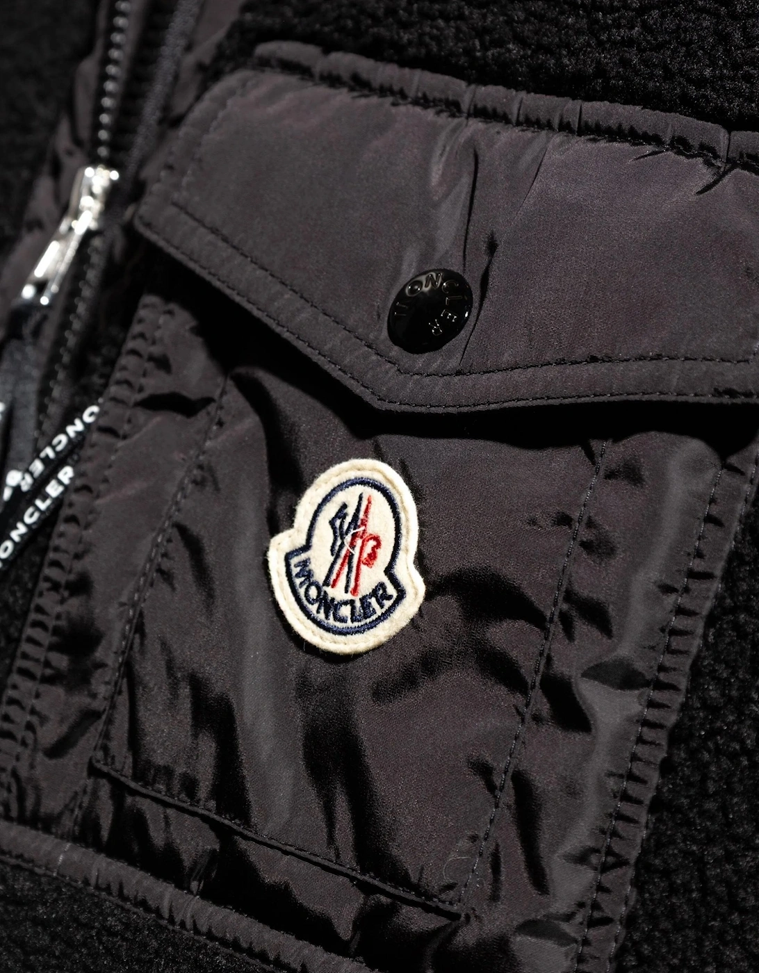 Zip Up Fleece Cardigan Black