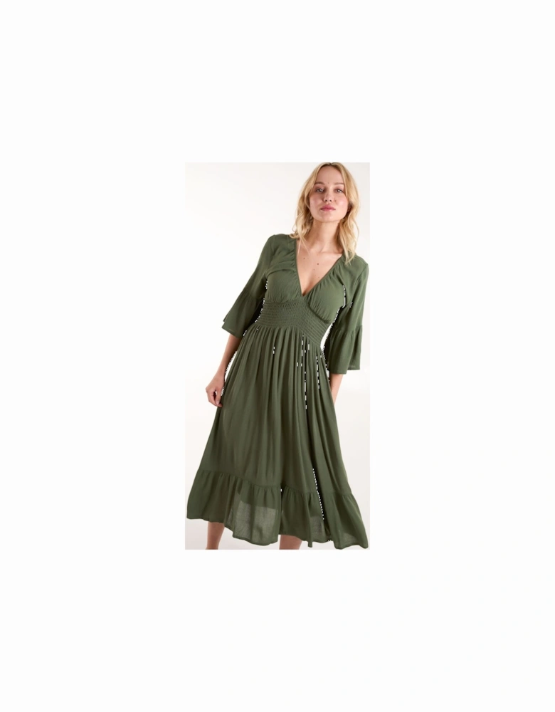 Shirred Empire Bust Dress