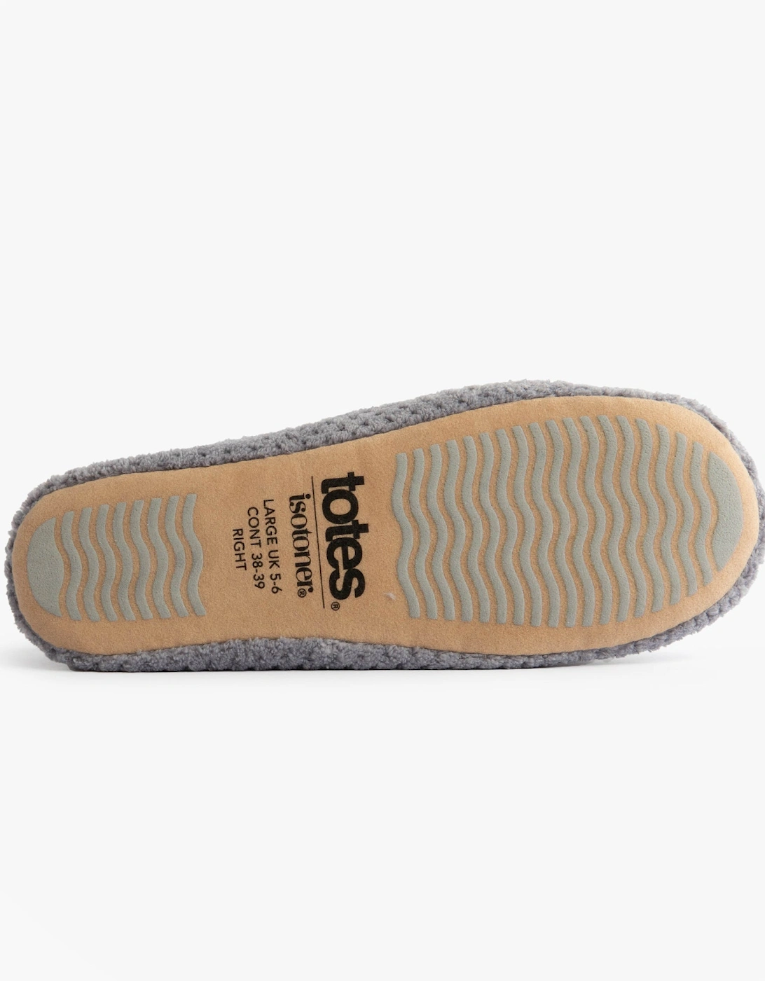 Isotoner POPCORN BALLET Womens Ballerina Slippers Pale Grey