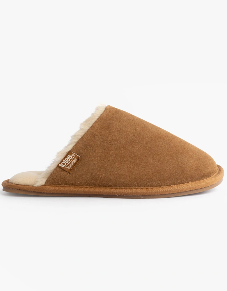 Isotoner REAL SUEDE MULE Womens Slippers Tan