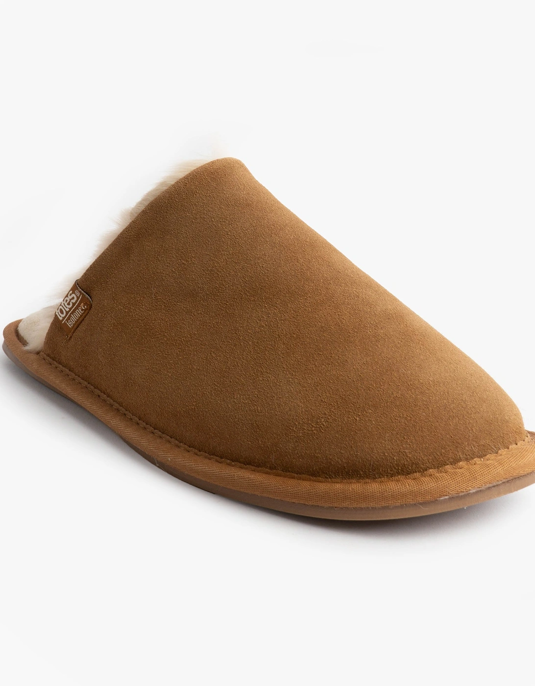 Isotoner REAL SUEDE MULE Womens Slippers Tan
