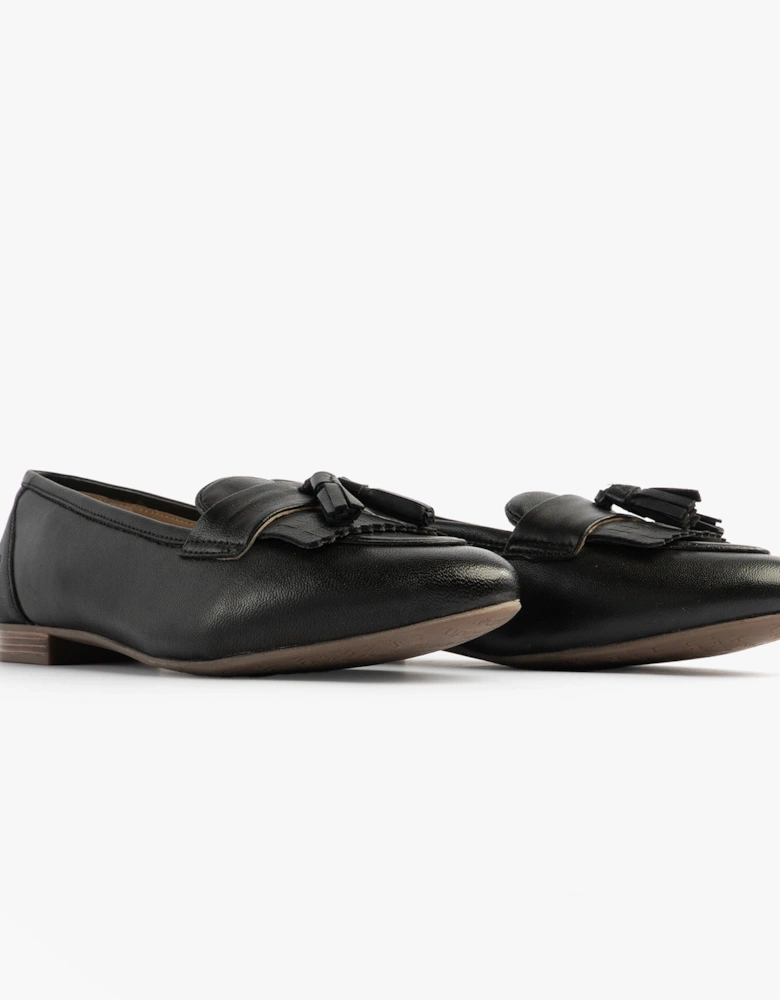 MARISSA TASSEL Womens Loafers Black