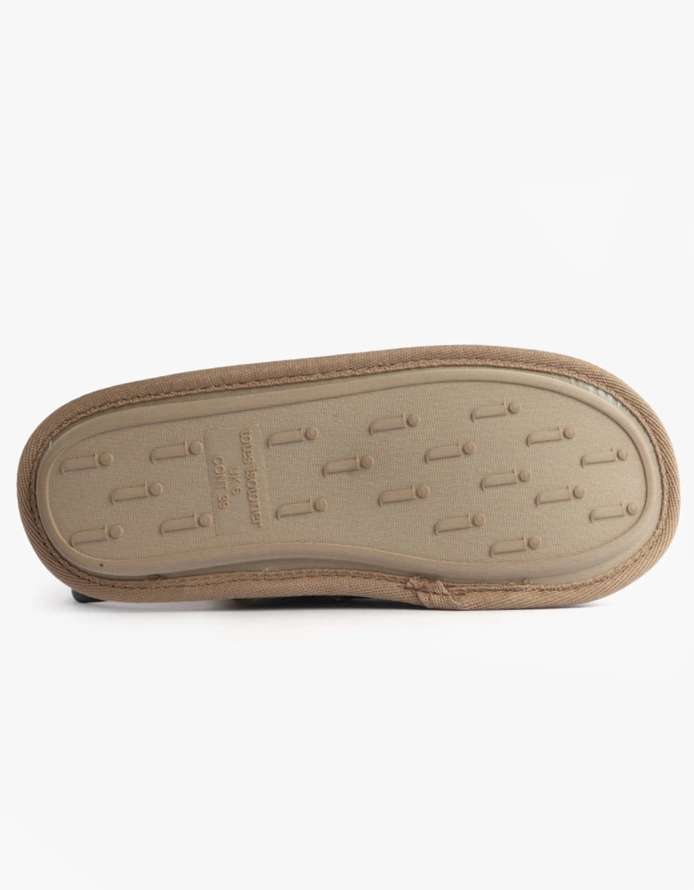 Isotoner ANIMAL FUR Womens Mule Slippers Animal Print