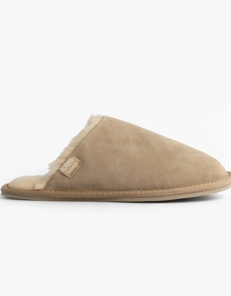Isotoner REAL SUEDE MULE Womens Slippers Sand