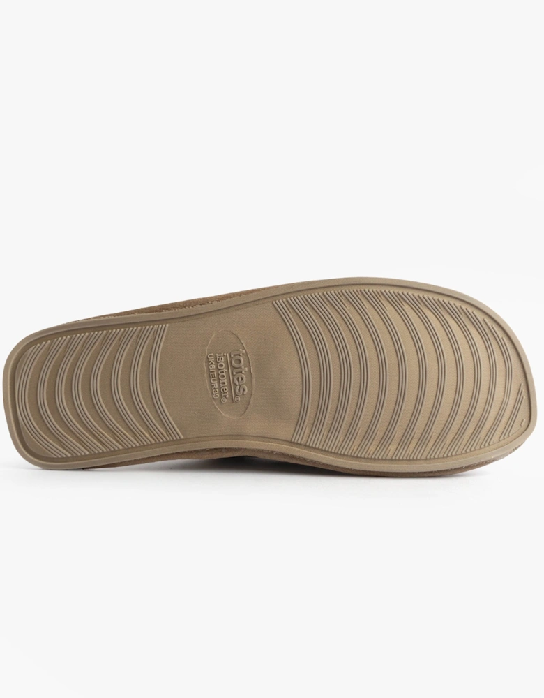 Isotoner REAL SUEDE MULE Womens Slippers Sand