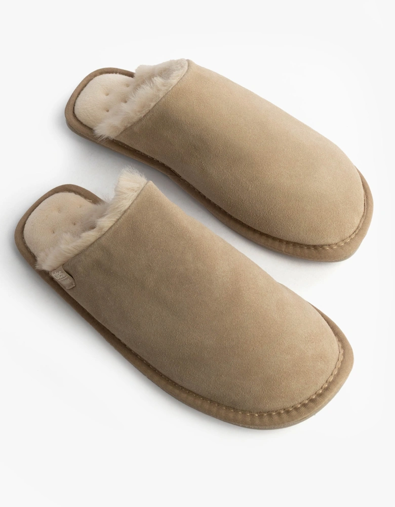 Isotoner REAL SUEDE MULE Womens Slippers Sand