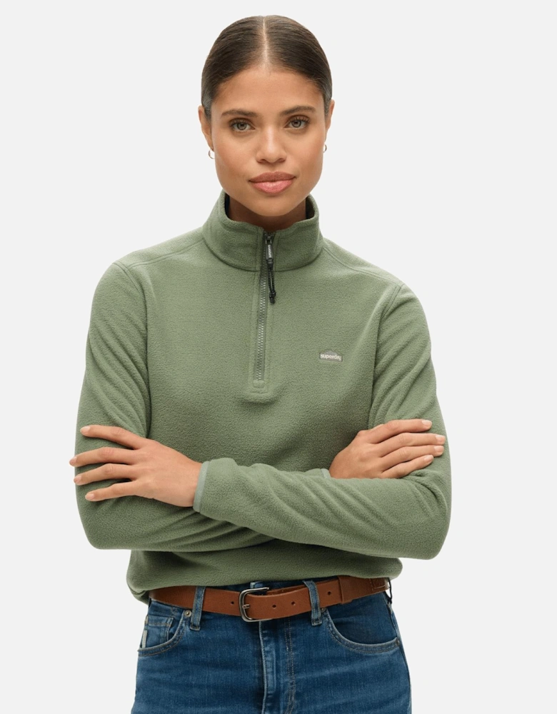 Womens Polar Fleece Half Zip Fleece