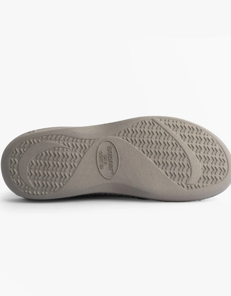 Isotoner POPCORN TERRY Womens Mule Slippers Grey