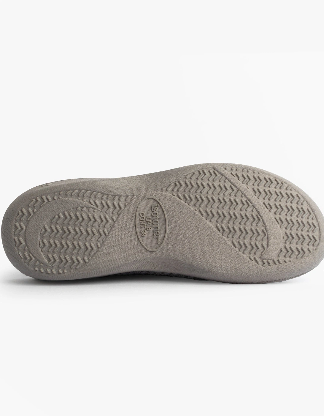 Isotoner POPCORN TERRY Womens Mule Slippers Grey