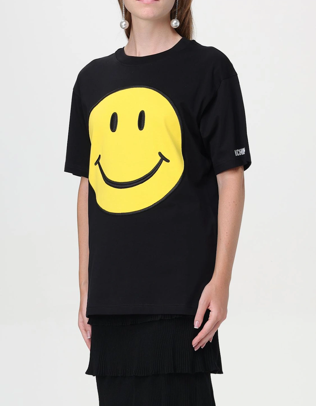 Smiley Face Appliqu TShirt