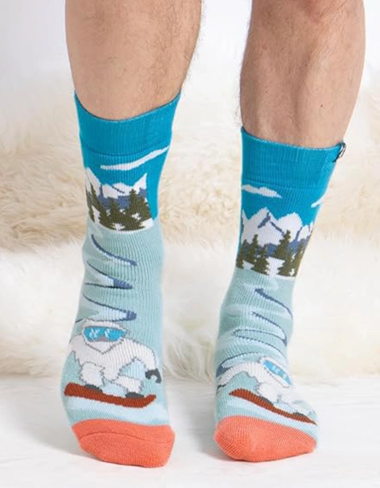 Toasties ORIGINAL SLIPPER SOCKS (TWIN PACK) Mens Socks Yeti