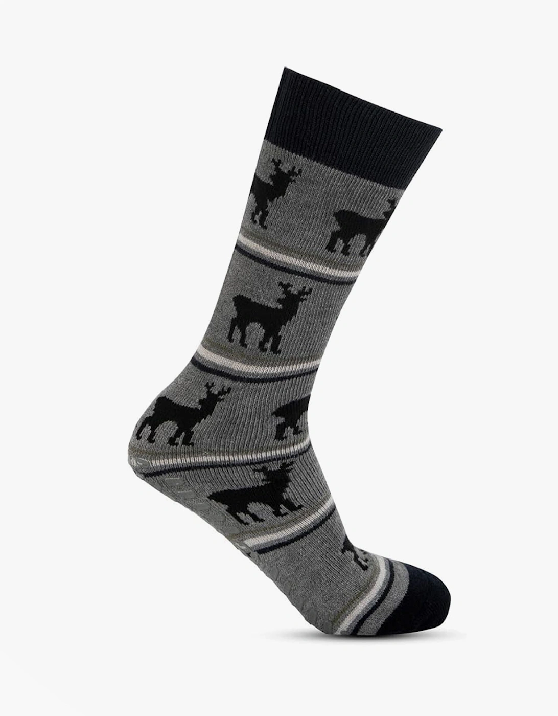 ORIGINAL NOVELTY SLIPPER SOCKS Mens Socks Stag, 5 of 4