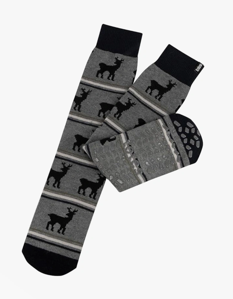 ORIGINAL NOVELTY SLIPPER SOCKS Mens Socks Stag