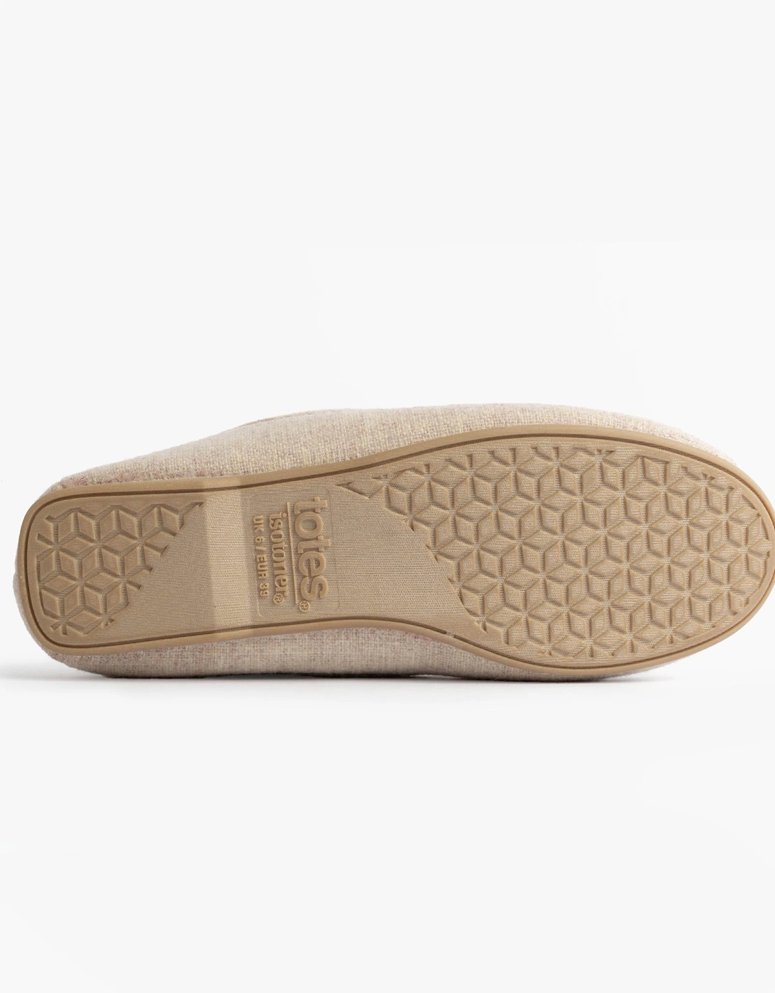 Isotoner TEXTURED Womens Moccasin Slippers Light Brown