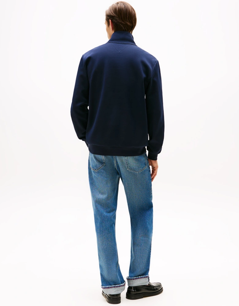 Essential Intechno Mens Half Zip Sweatshirt - Desert Sky