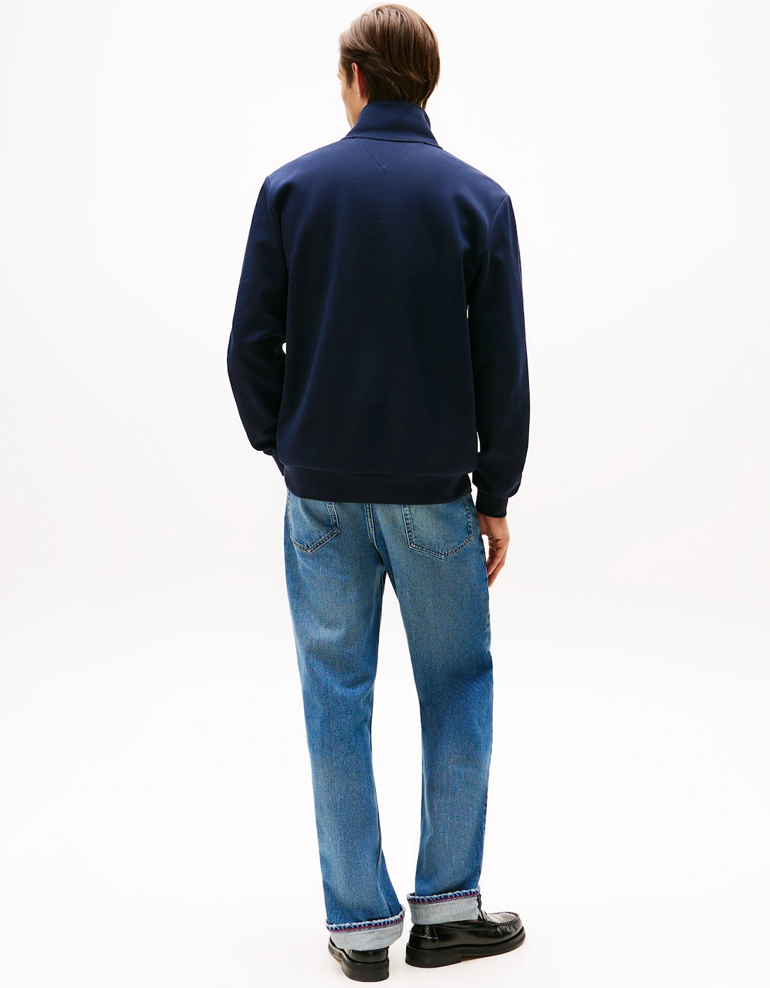 Essential Intechno Mens Half Zip Sweatshirt - Desert Sky