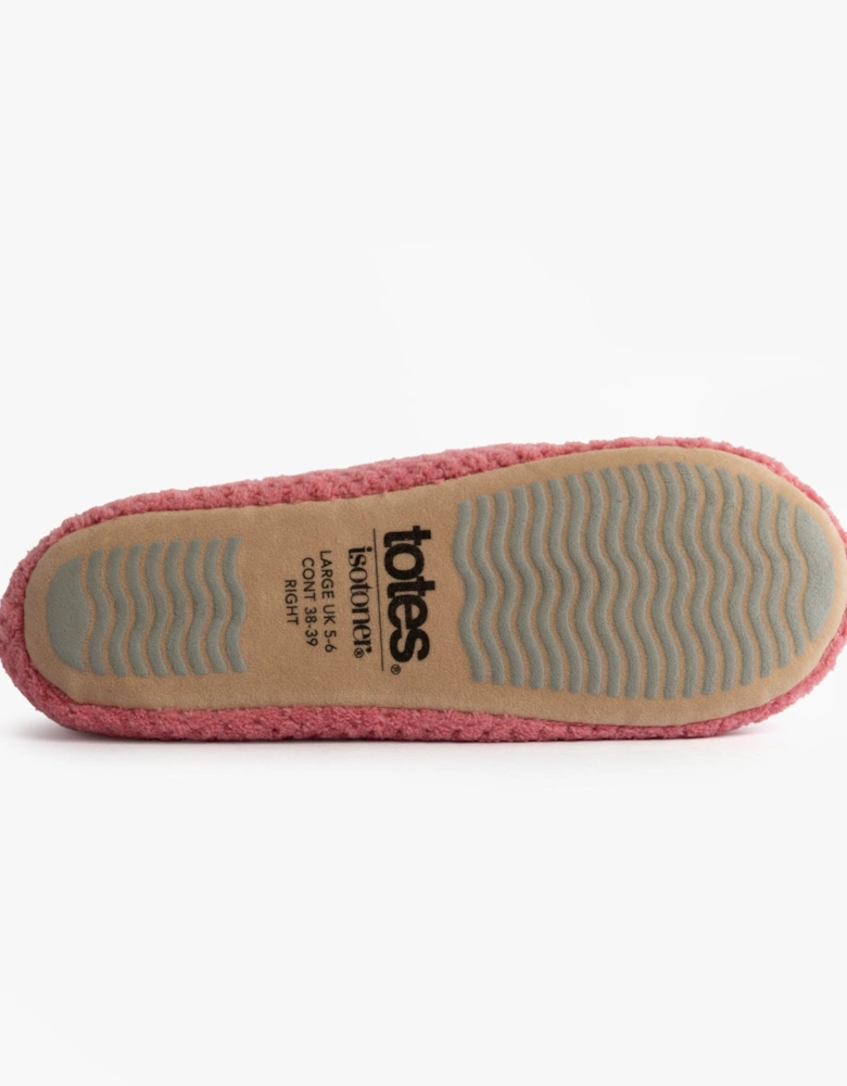 Isotoner POPCORN BALLET Womens Ballerina Slippers Bright Pink