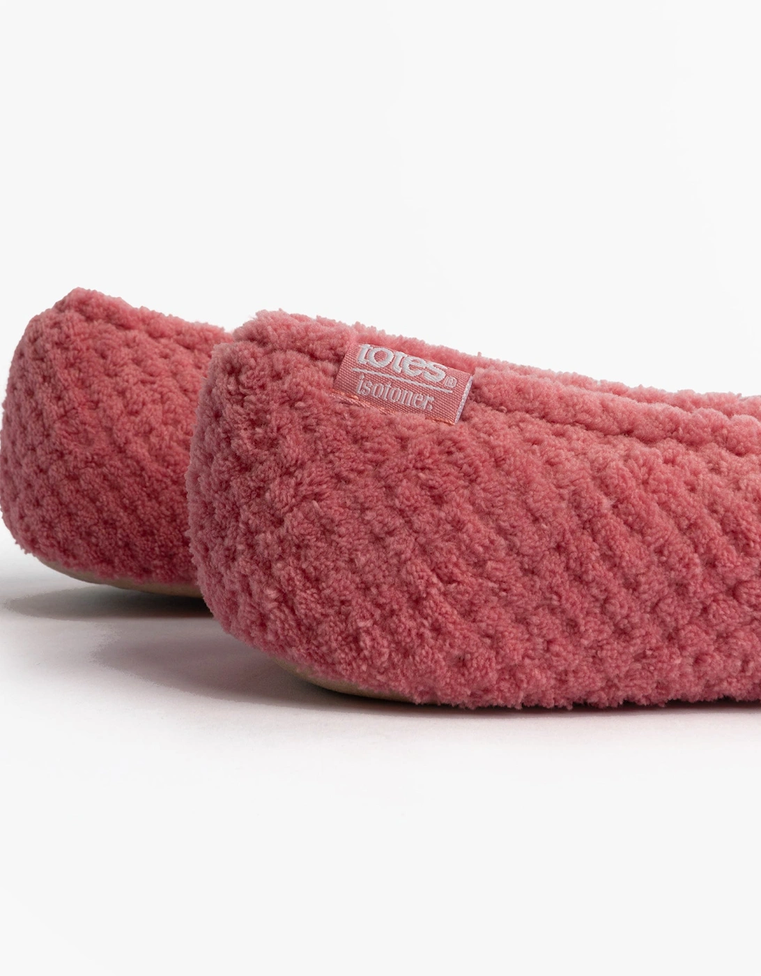 Isotoner POPCORN BALLET Womens Ballerina Slippers Bright Pink