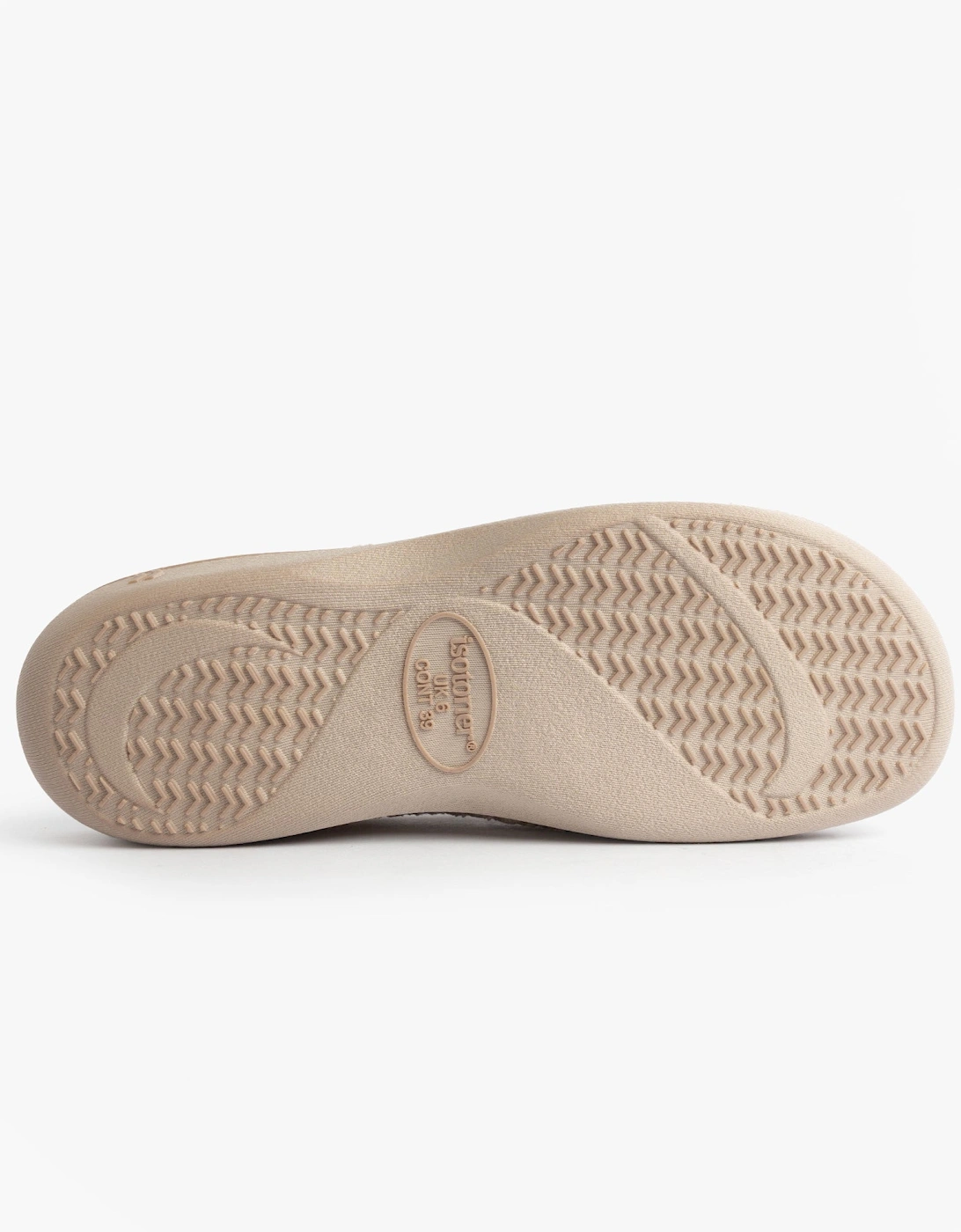 Isotoner POPCORN TERRY Womens Mule Slippers Oat