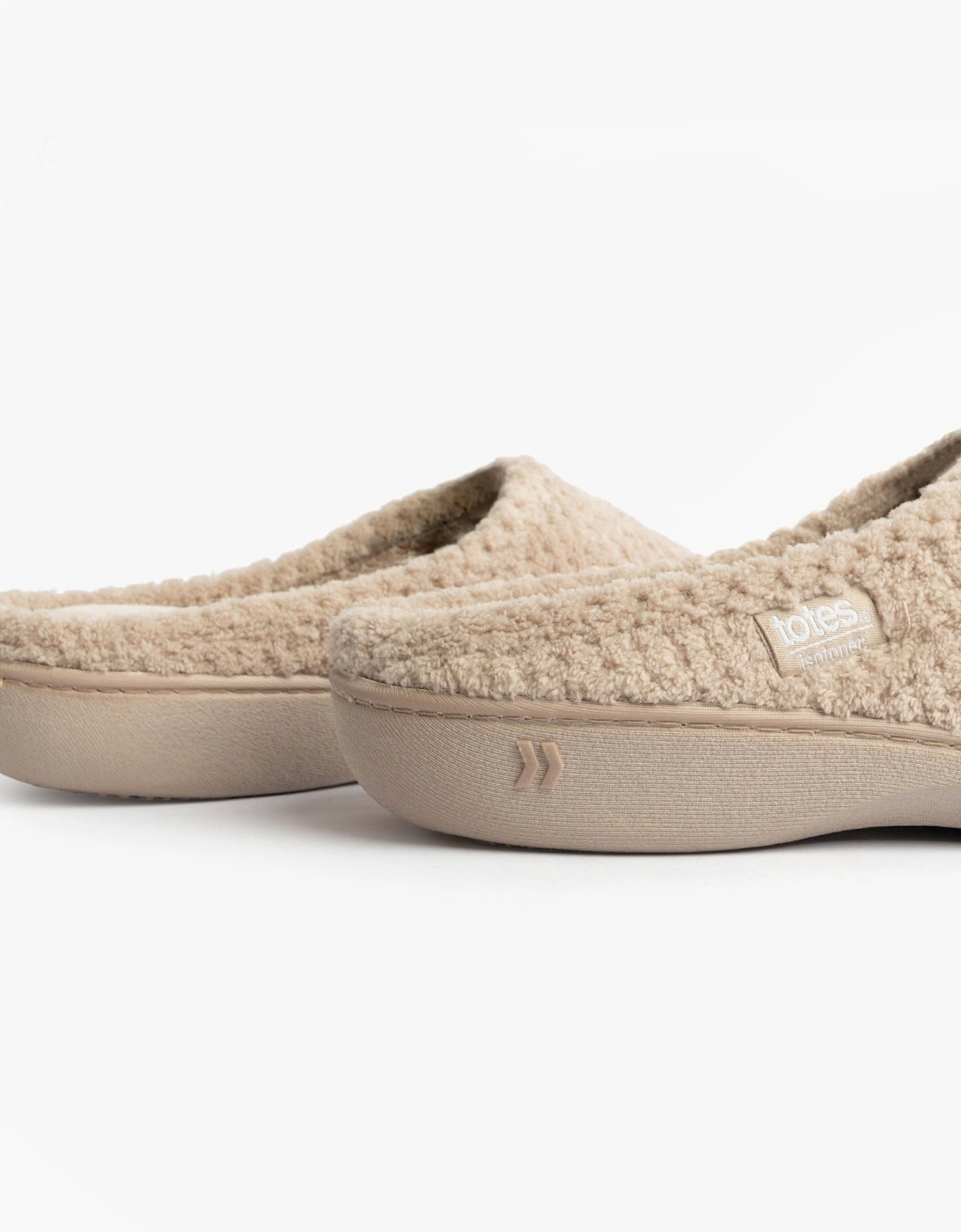 Isotoner POPCORN TERRY Womens Mule Slippers Oat