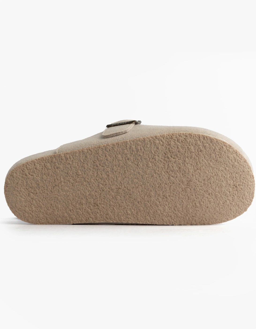 Isotoner FELT CLOG Womens Clog Mule Slippers Oatmeal