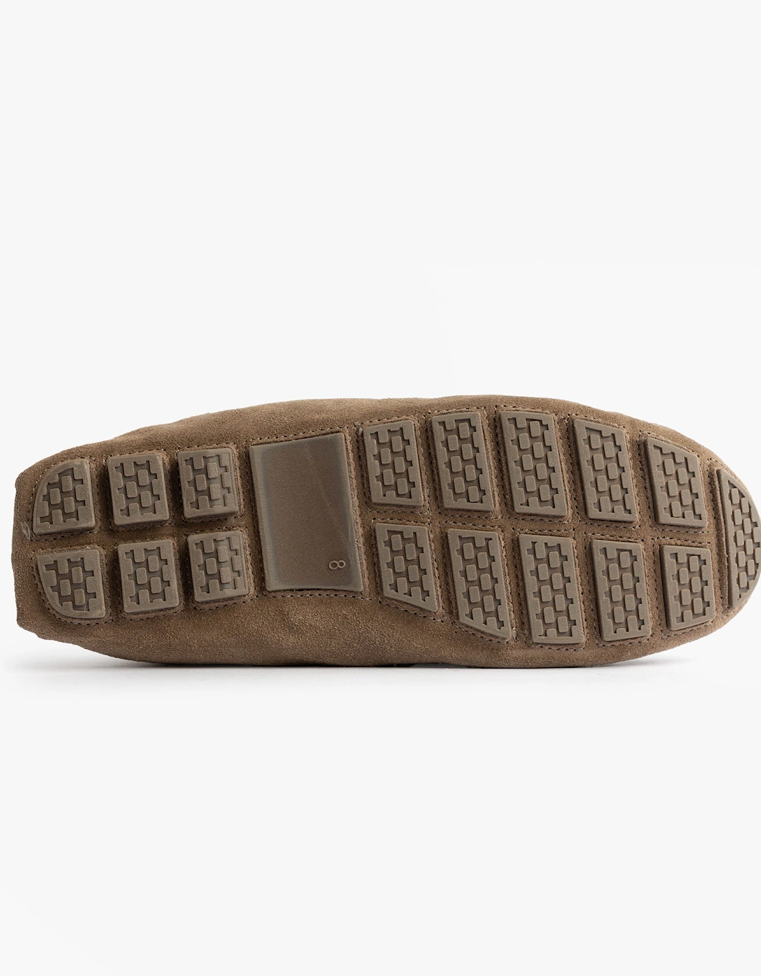 Isotoner SUEDE CLASSIC Moccasin Slippers Mens Sand