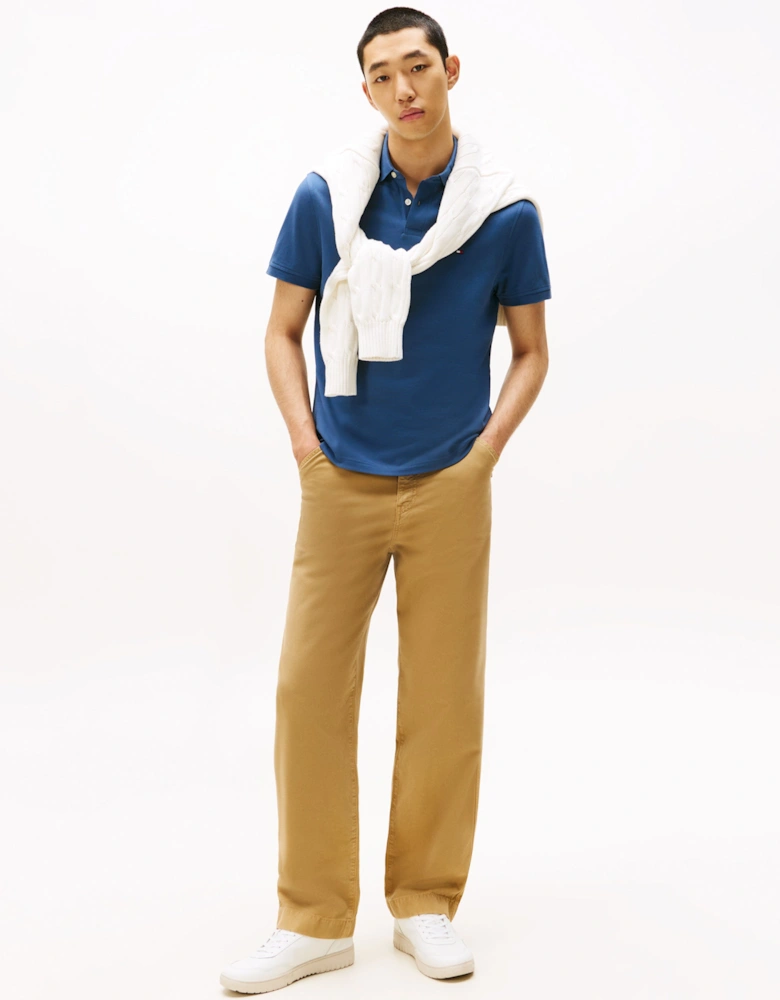 1985 Regular Fit Mens Polo - Aegean Sea