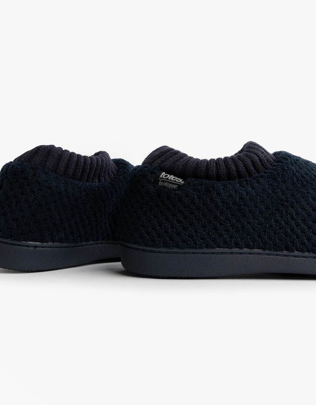 Isotoner POPCORN FULL BACK BOOTIE Womens Slippers Navy
