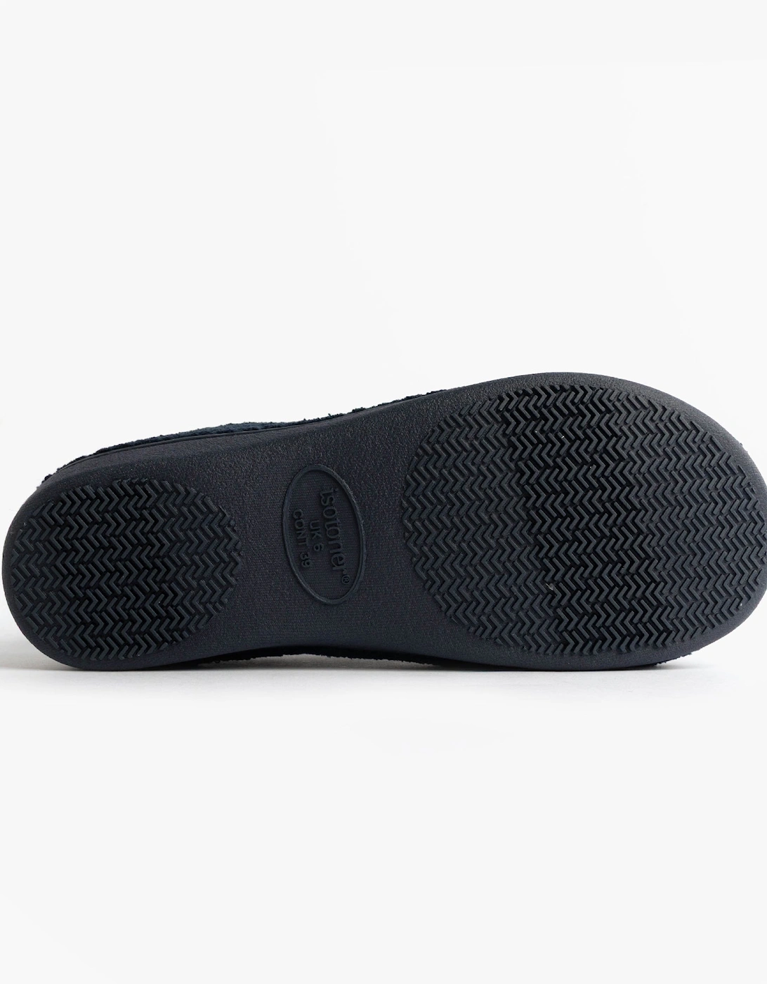 Isotoner POPCORN FULL BACK BOOTIE Womens Slippers Navy