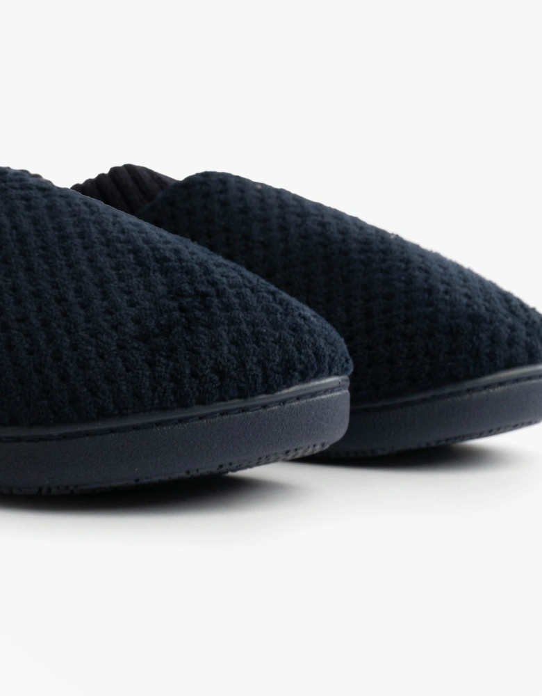 Isotoner POPCORN FULL BACK BOOTIE Womens Slippers Navy