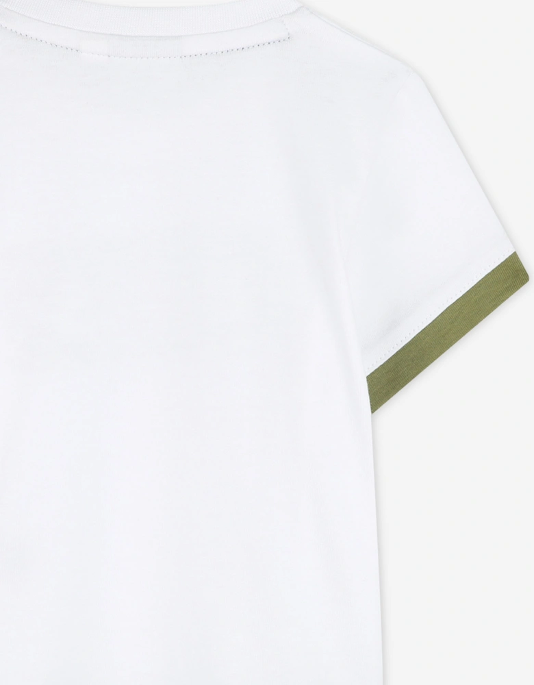 BOSS Baby Boys Logo Print T-Shirt in White