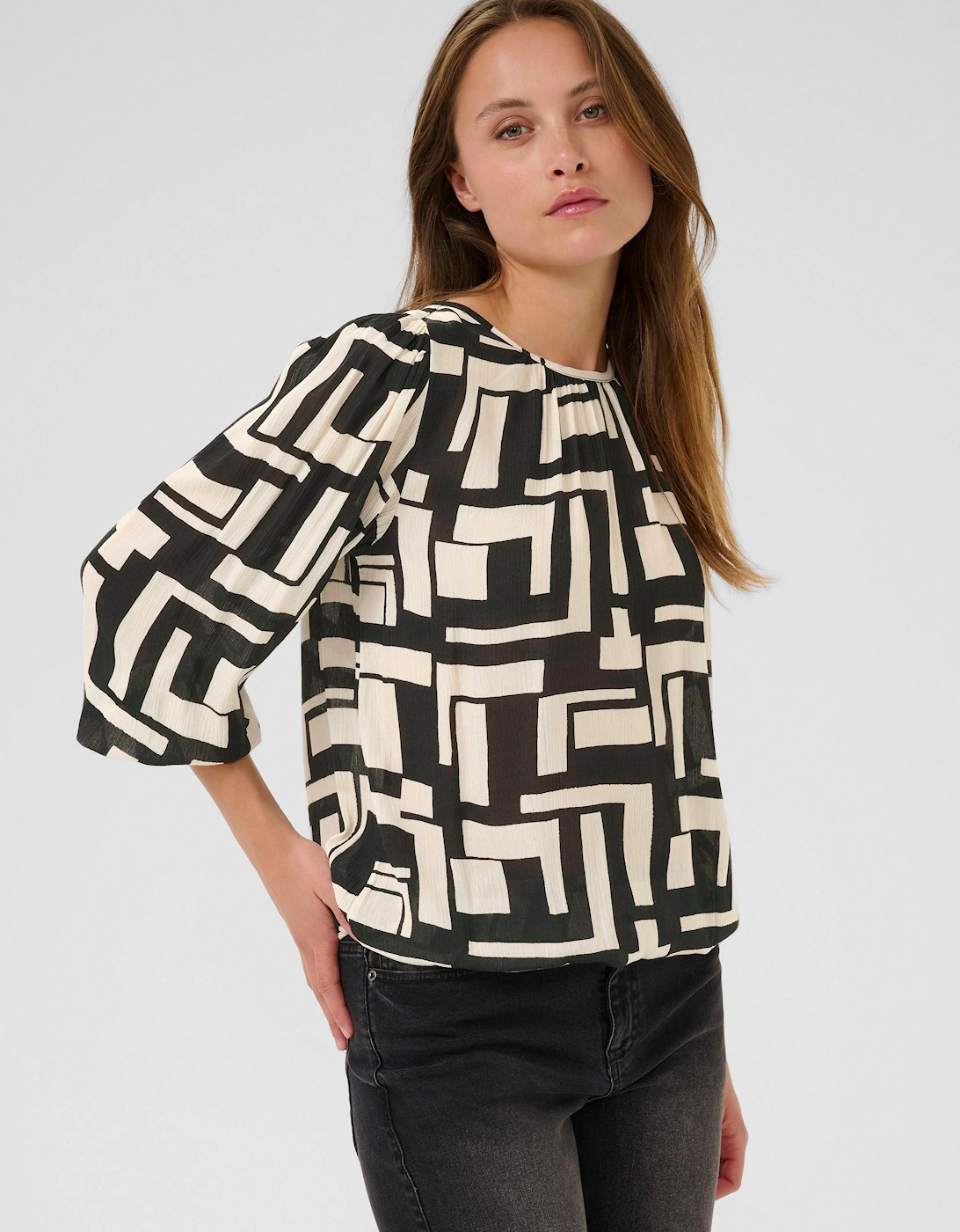 Lorina Amber Long Sleeve Blouse, 2 of 1
