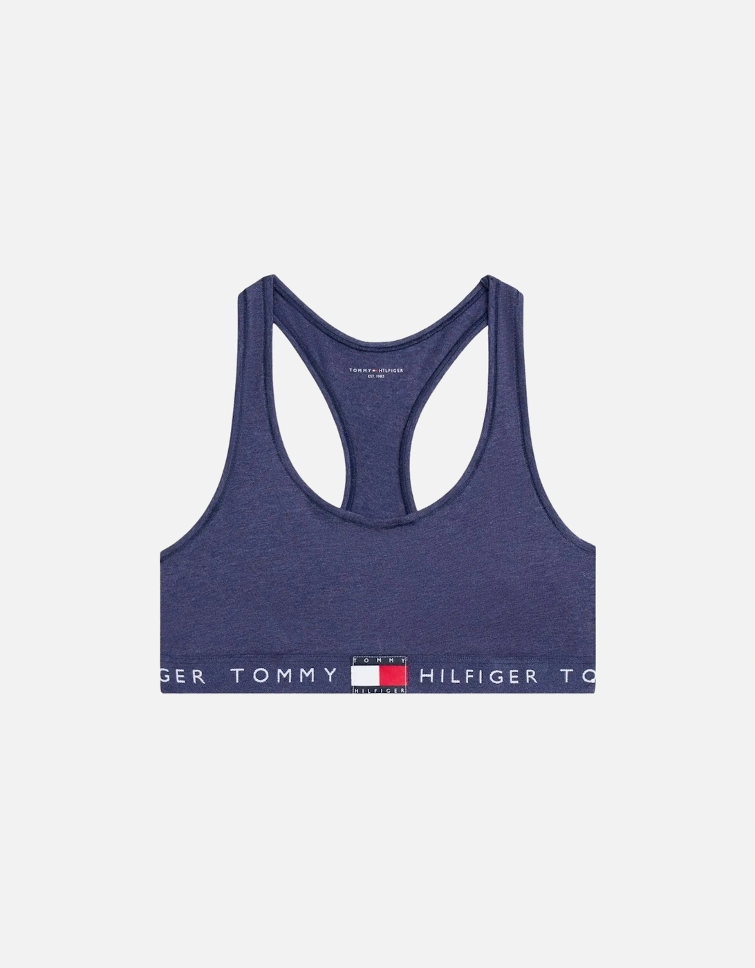 Heritage Logo Racerback Bralette, Navy Heather, 6 of 5