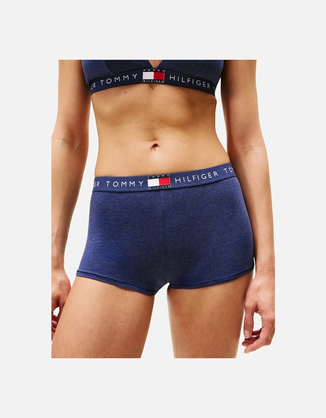 Heritage Logo Boy Short, Navy Heather