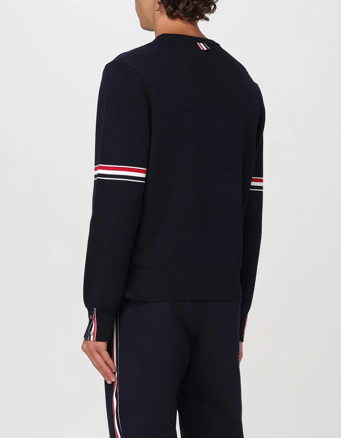 Crew Neck Sweater Grosgrain Taping