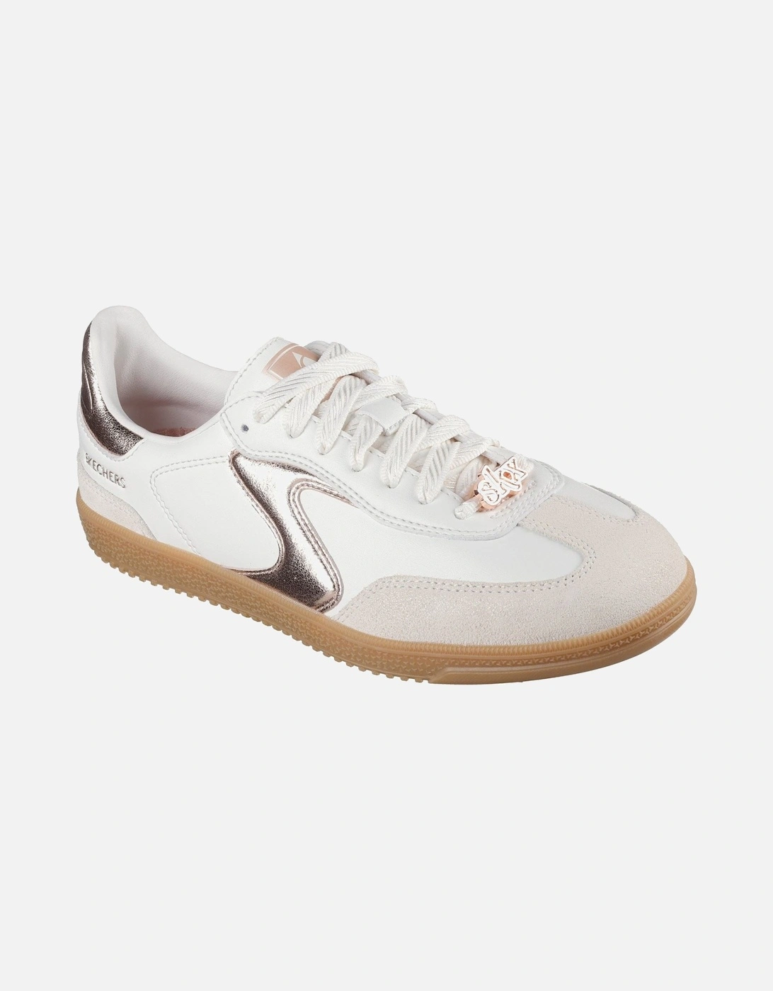 Hotshot Cool Glow Women's White/Rose Gold Trainers, 6 of 5