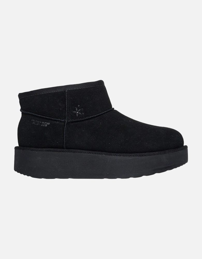 Keep Cozy Leather Women's Black Winter Ankle Boots