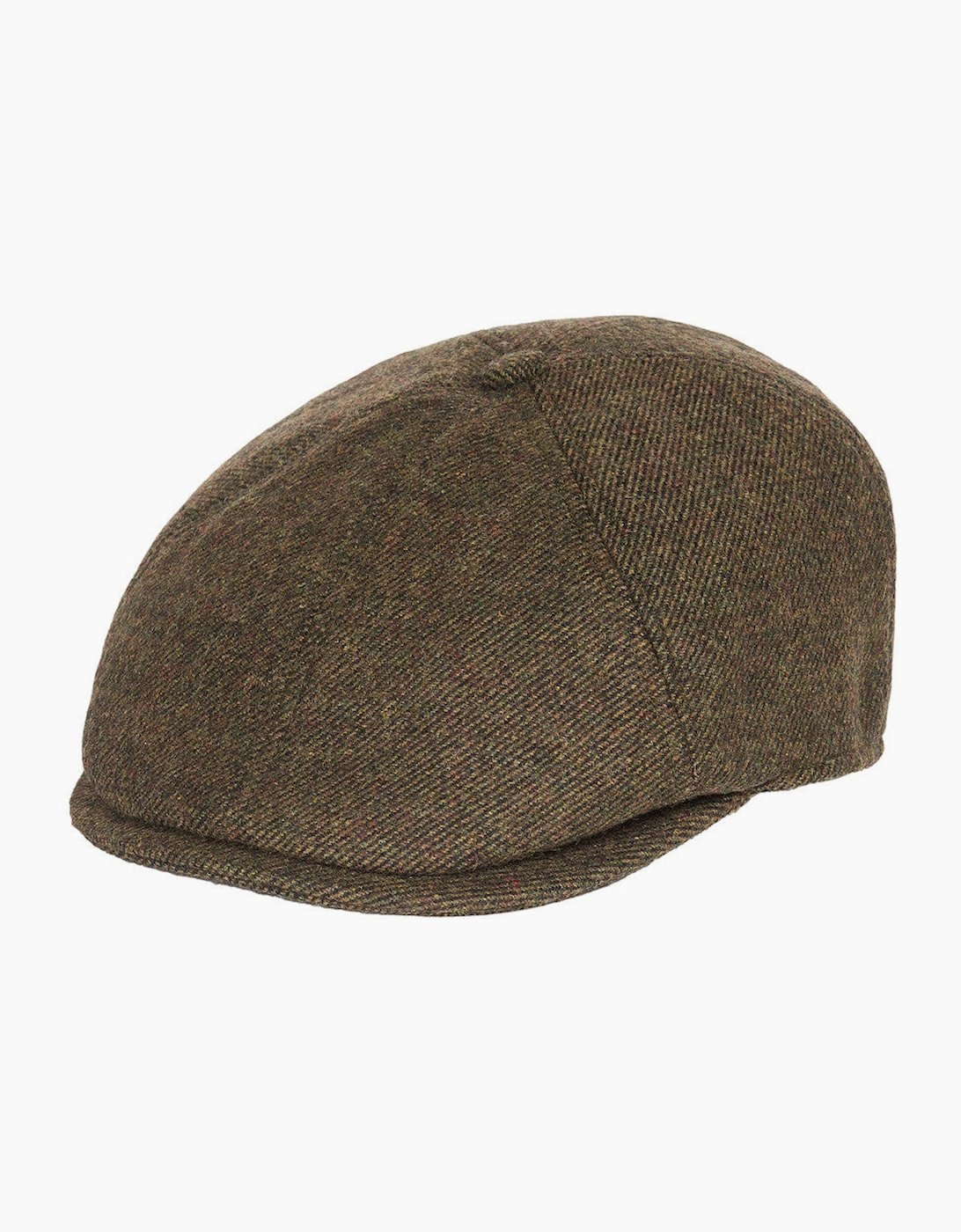 Men's Barbour Claymore BakerBoy Cap OL51 Olive - Tan - Size: M