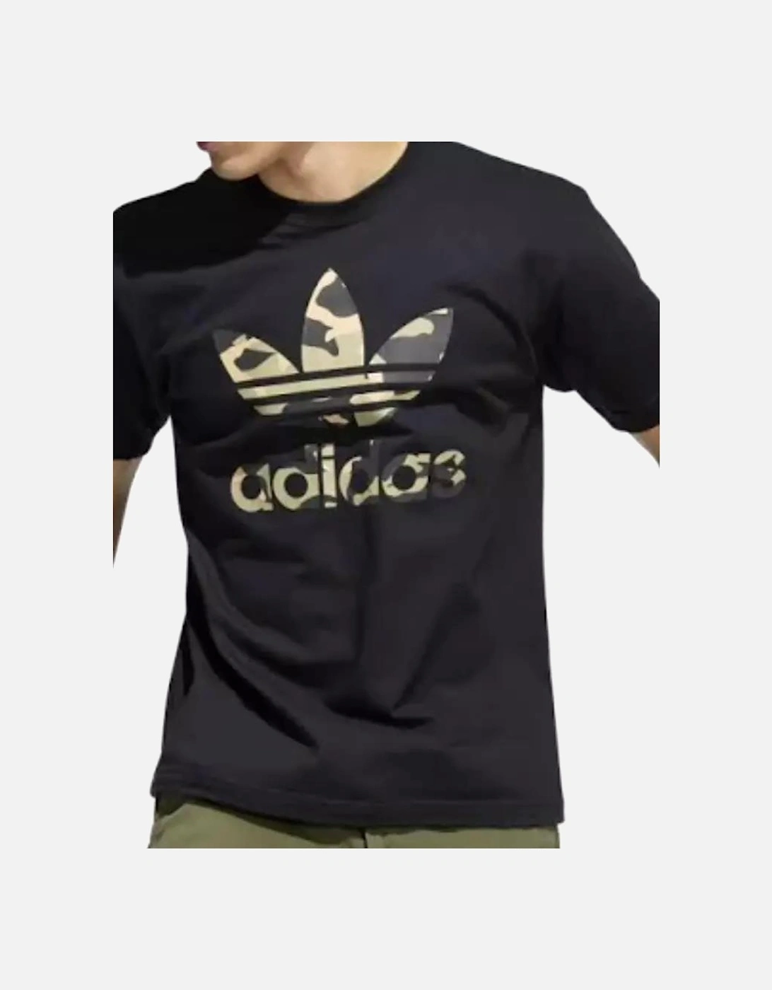 Originals Camo 3 Stripe T-Shirt Black, 4 of 3