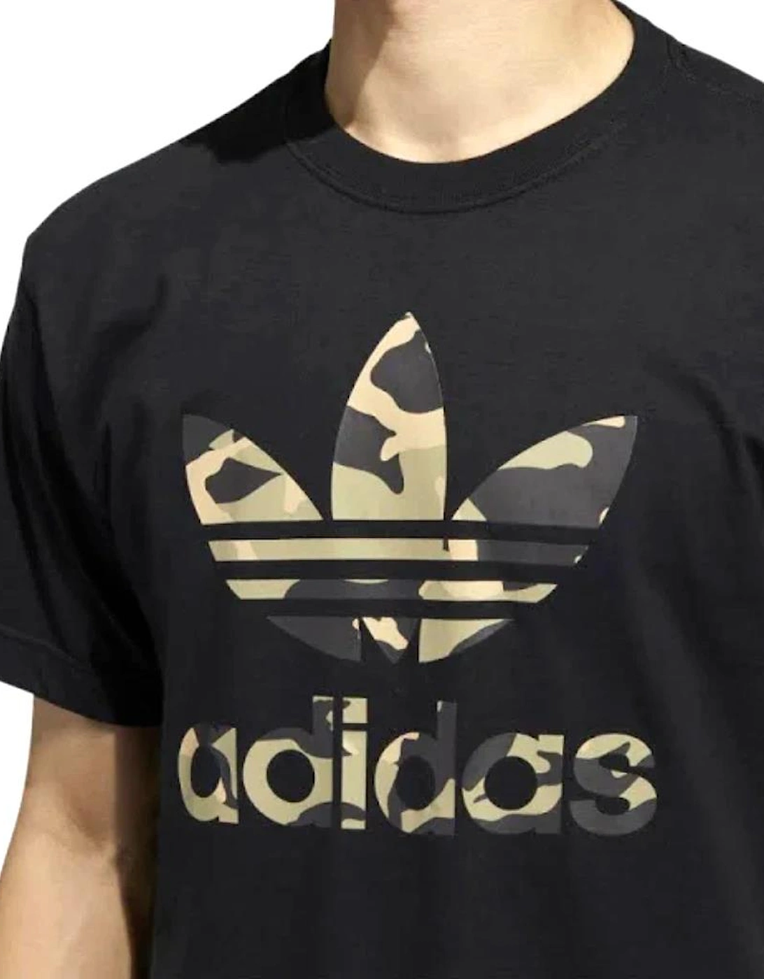 Originals Camo 3 Stripe T-Shirt Black