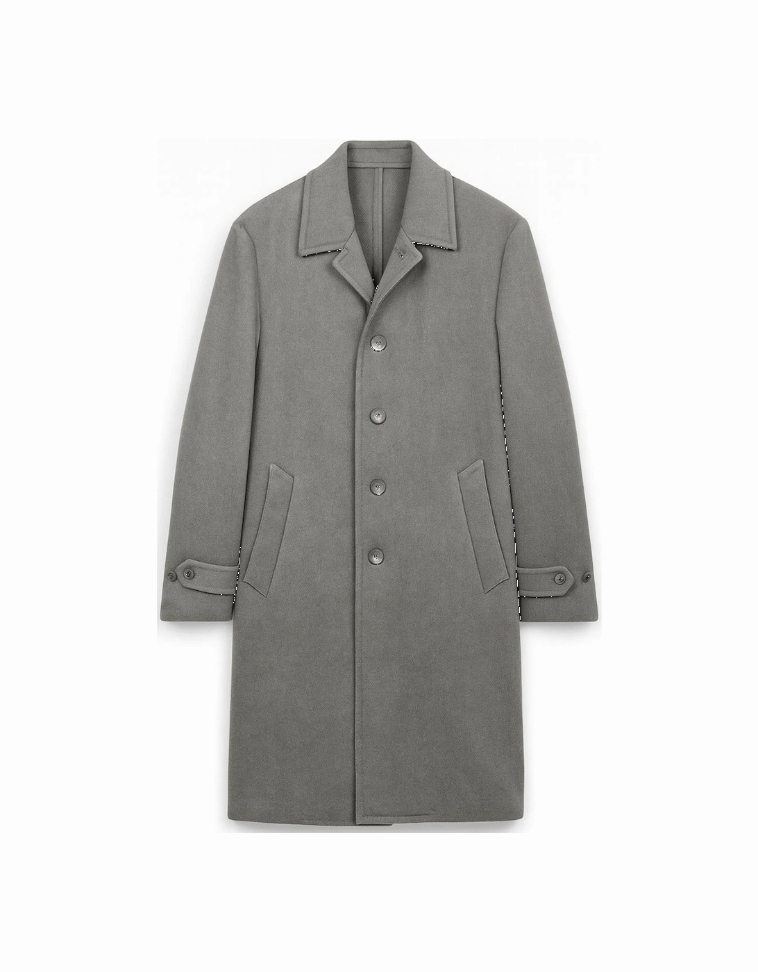 Men's Grey Trench-Style Overcoat, 4 of 3