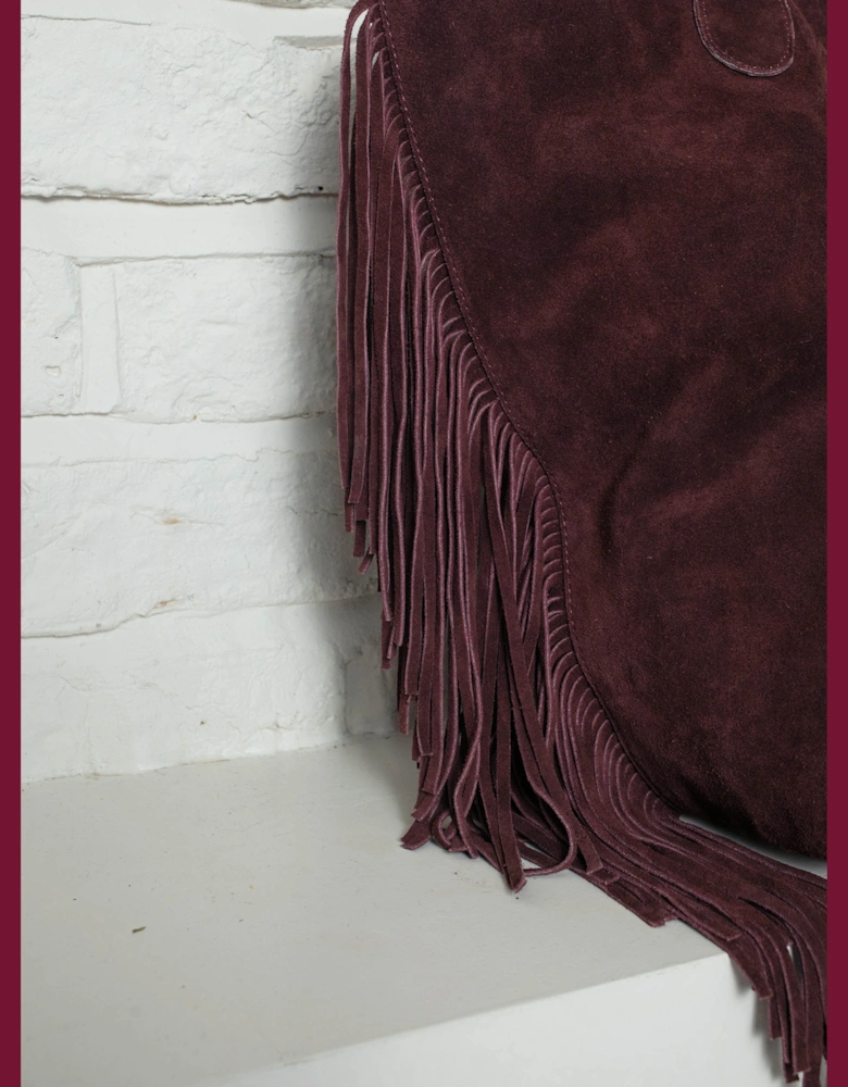 Vancouver Suede Tote - Plum