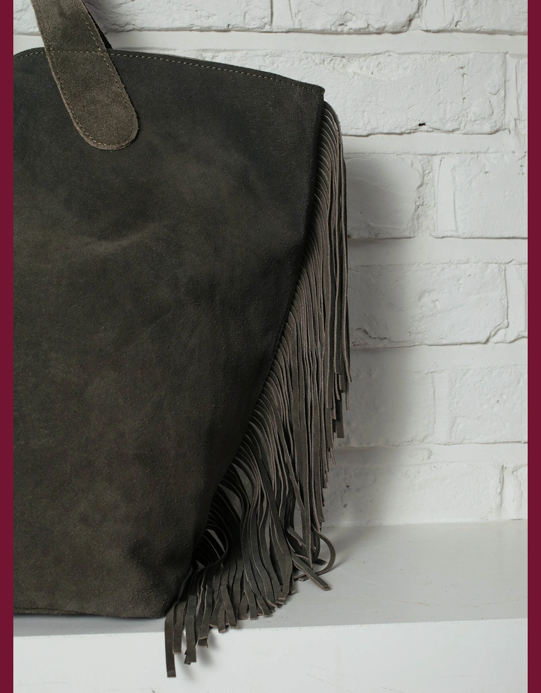 Vancouver Suede Tote - Olive