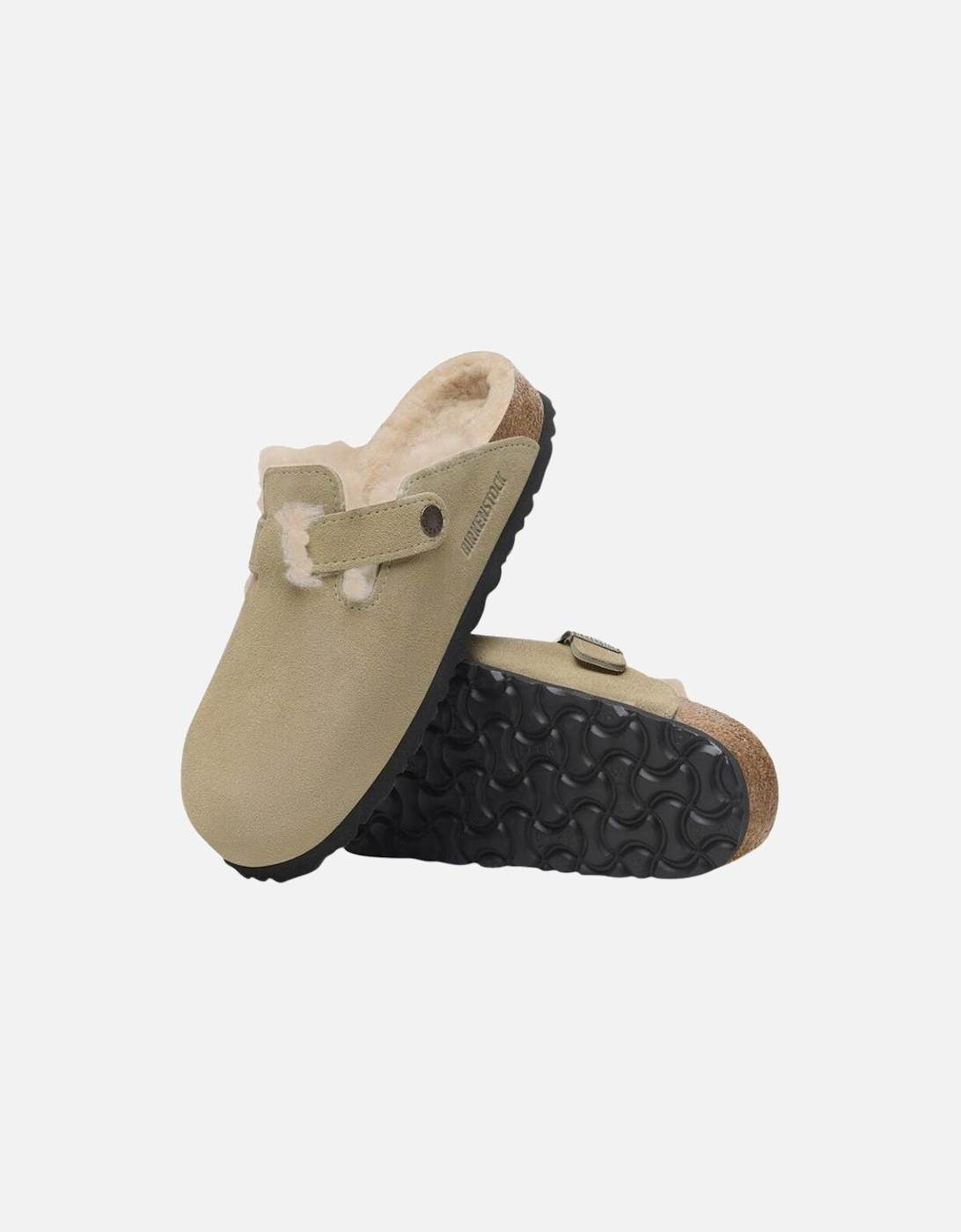 Shearling Suede Leather/Fur - Taupe