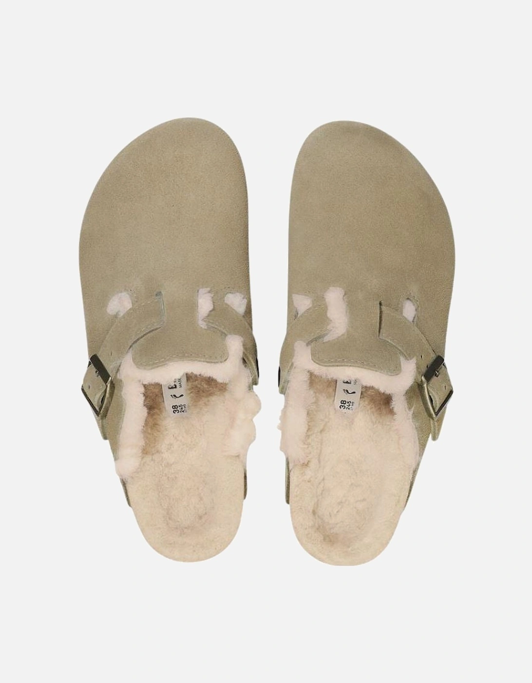 Shearling Suede Leather/Fur - Taupe