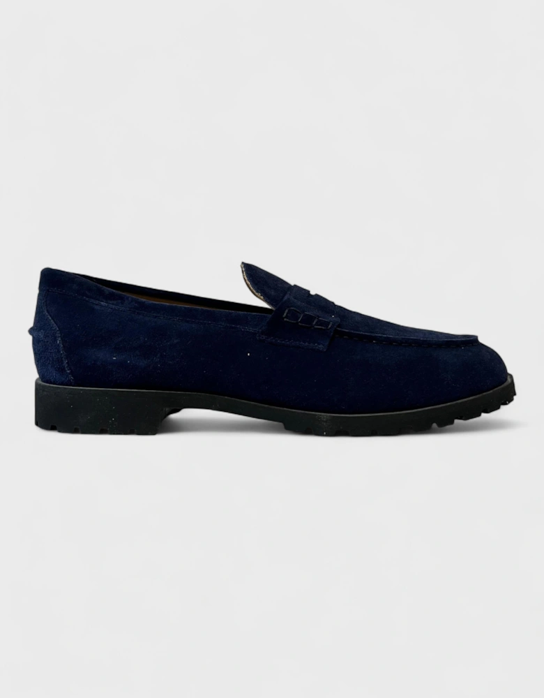 Suede Country Loafers Navy