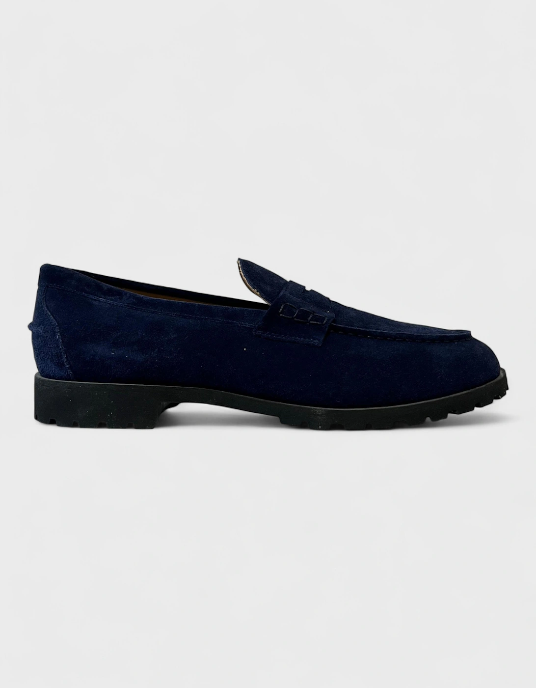Suede Country Loafers Navy, 8 of 7
