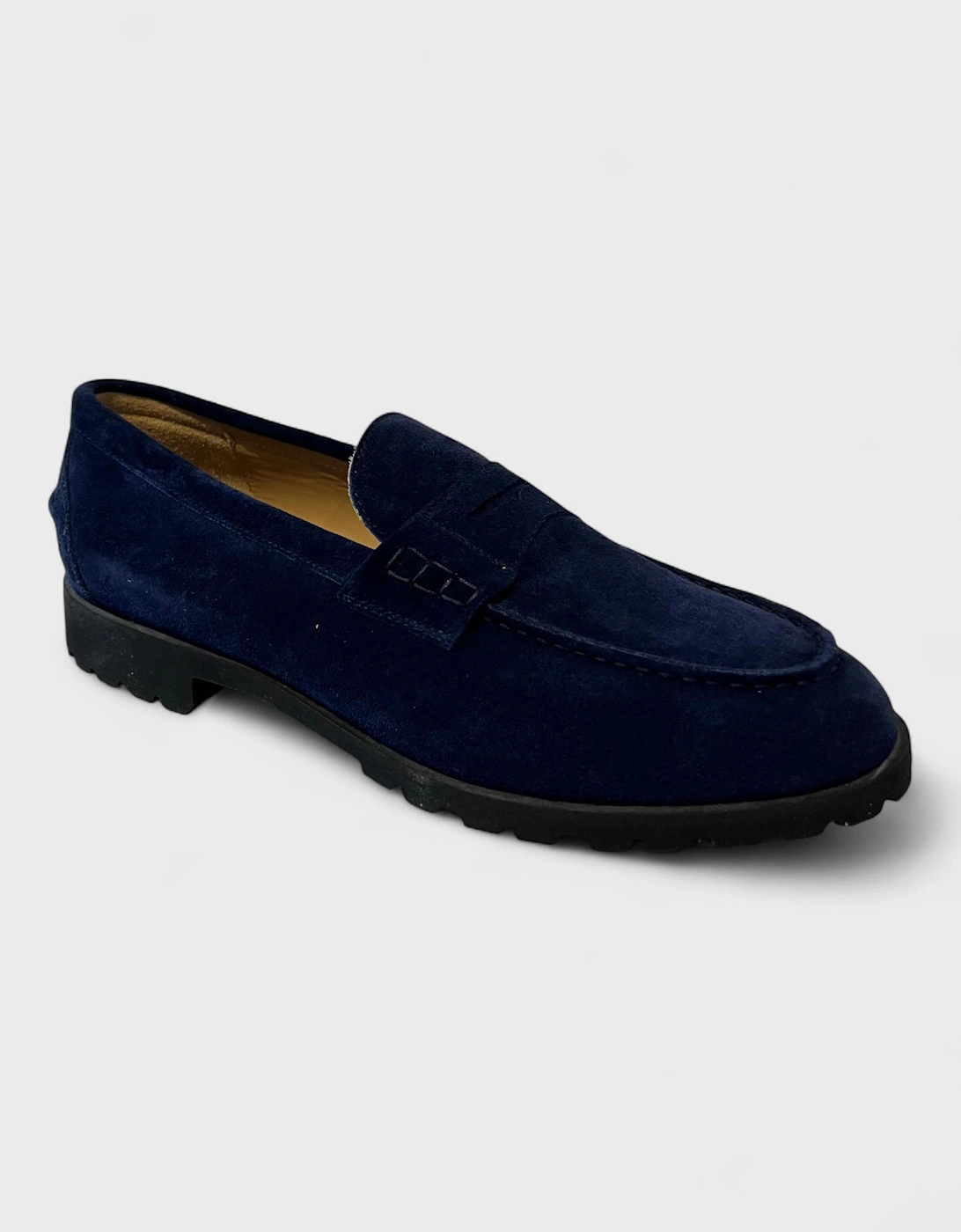 Suede Country Loafers Navy