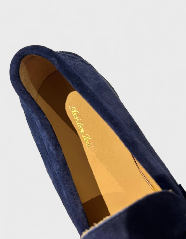 Suede Country Loafers Navy