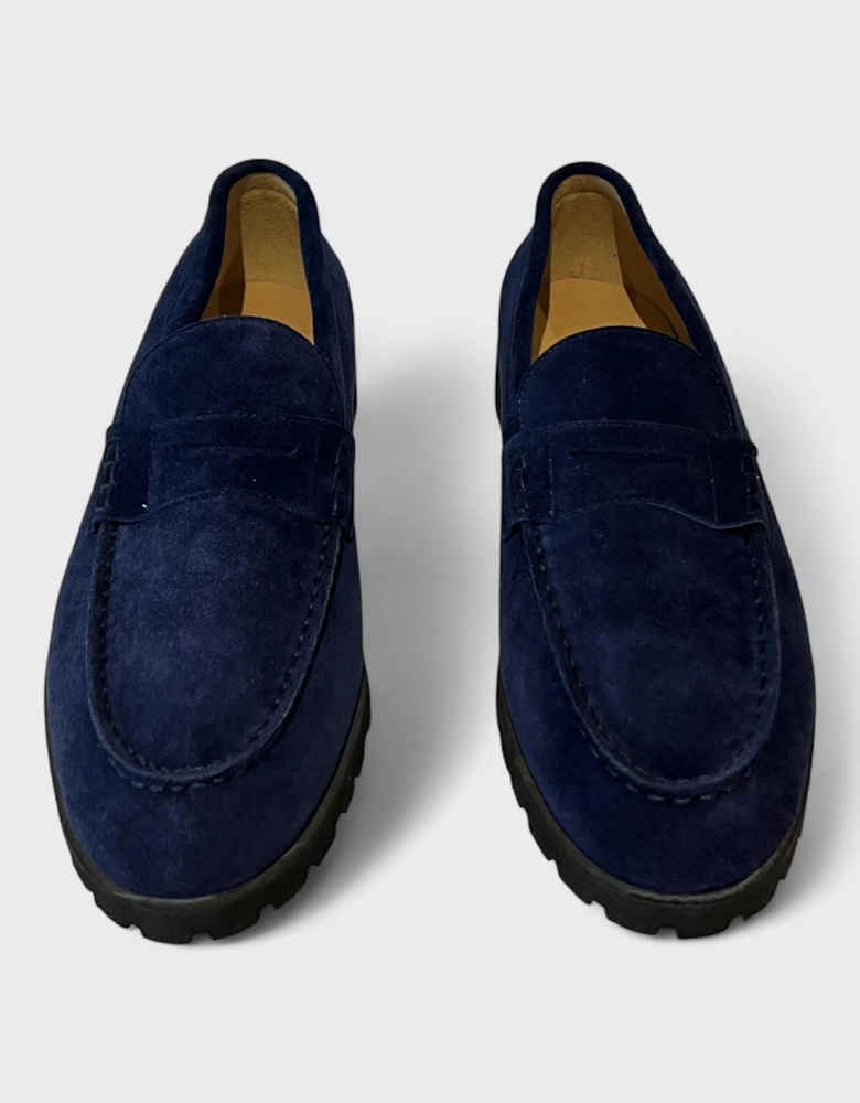 Suede Country Loafers Navy